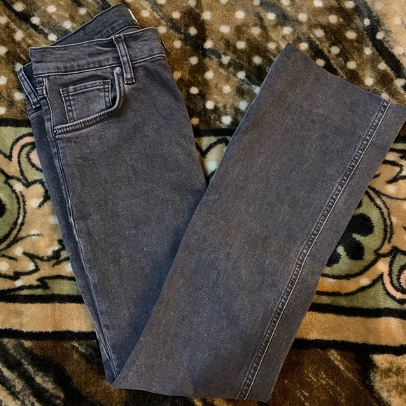 Mango Charcoal Straight Fit Jeans - Picture 5 of 8